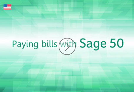 Paying Bills with Sage 50