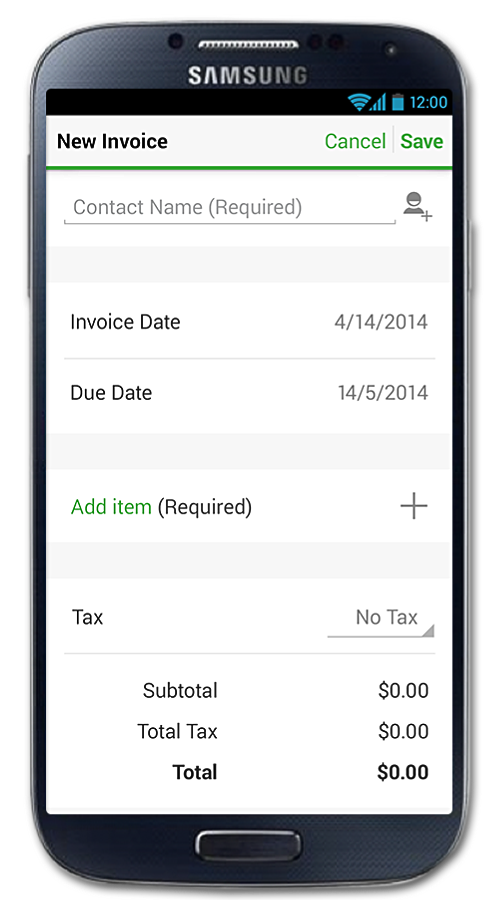 Email professional invoices to customers